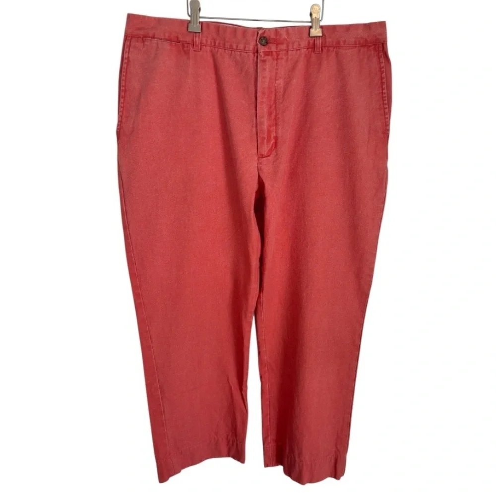Murray’s Toggery Shop Men's 100% Cotton Salmon Colored Chino Pants